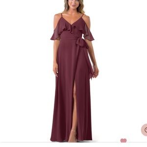 Azazie Vianna Bridesmaid Dress - Cabernet
